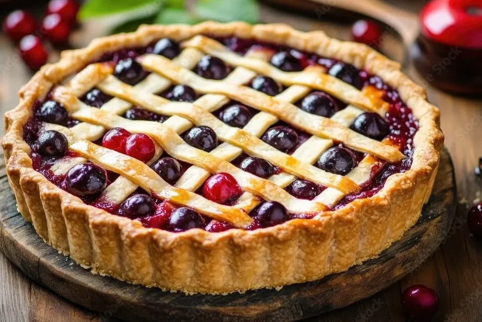 "Fresh Cherry Tart Recipe"