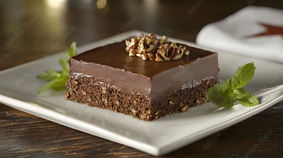 "Texas Sheet Cake with rich chocolate frosting"