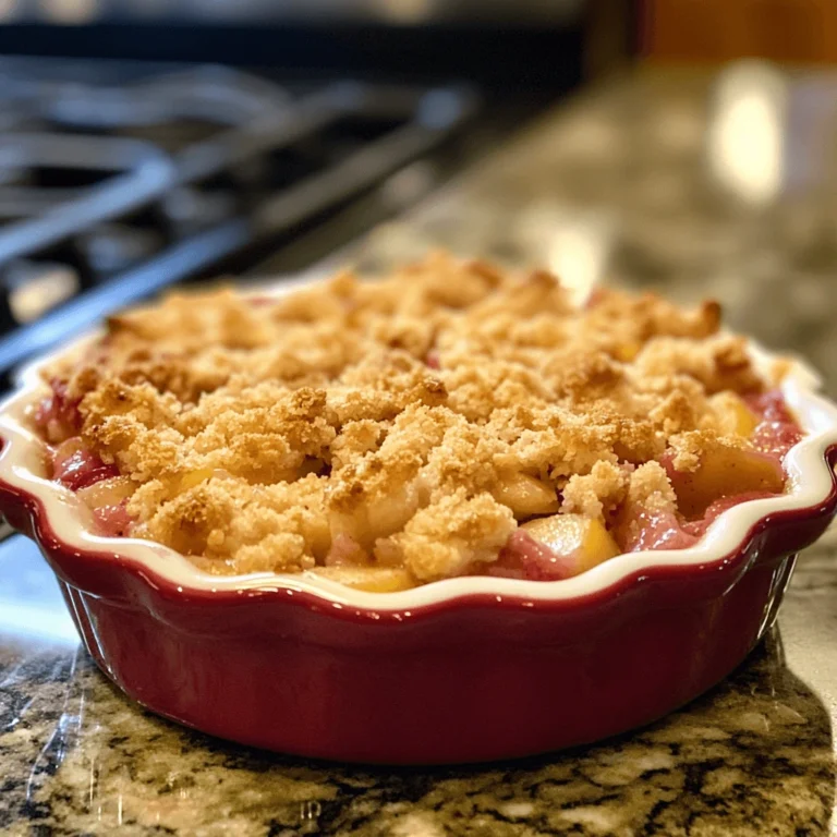"Classic Peach Crumble Delight"