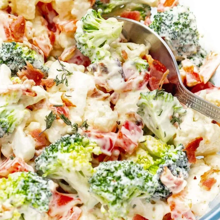 Healthy Broccoli Cauliflower Salad Recipe