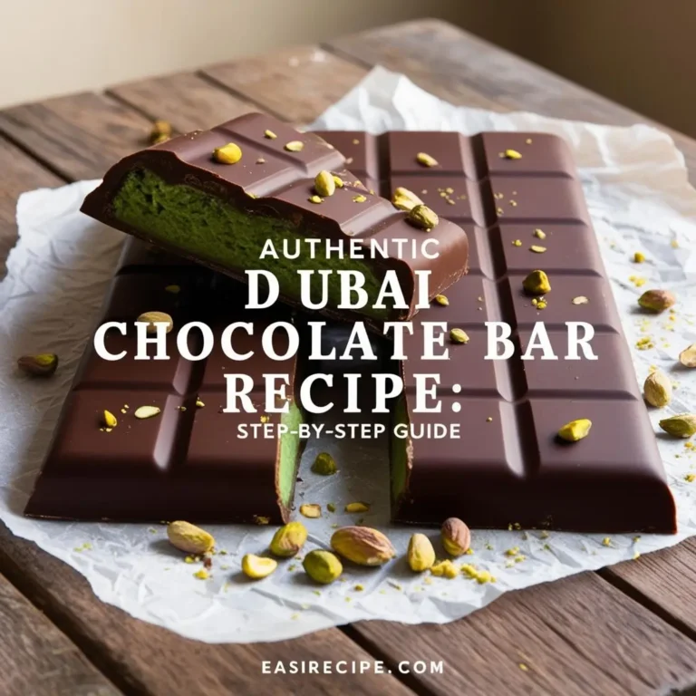 Dubai Chocolate Bar Recipe