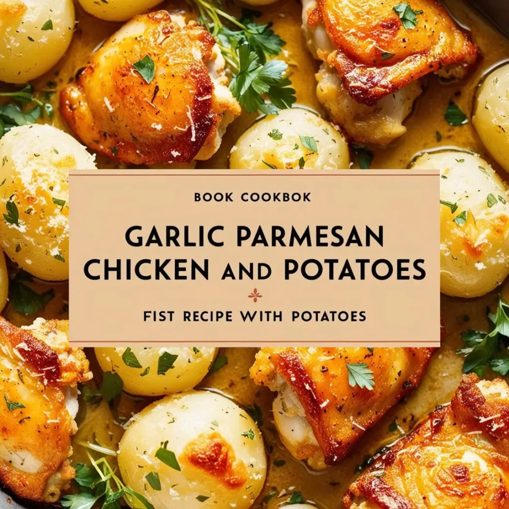 garlic parmesan chicken and potatoes