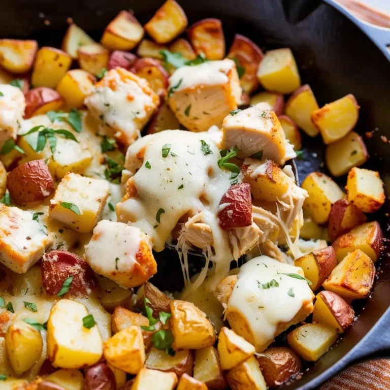 garlic parmesan chicken and potatoes