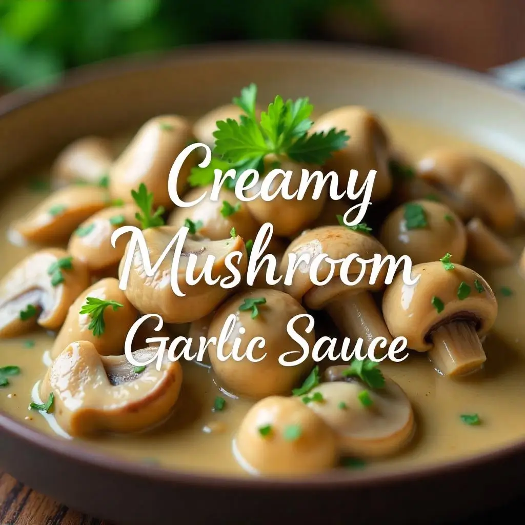 Creamy Mushroom Garlic Sauce
