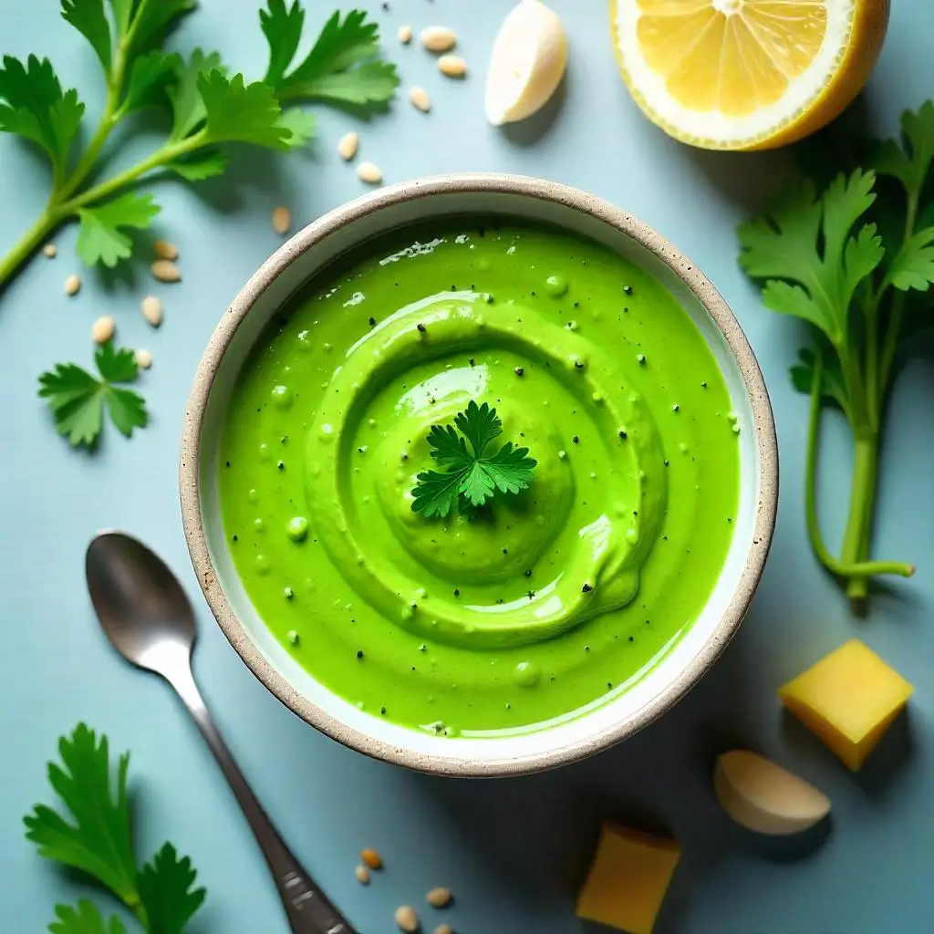 Green Tahini Sauce Recipe ( The Best in 10 Minutes)